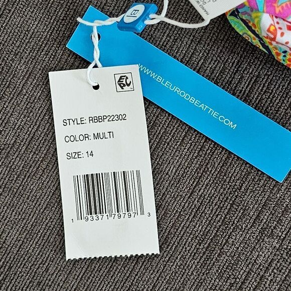 Bleu Rod Beattie Multicolor Paisley padded Bikini Top - Picture 7 of 12